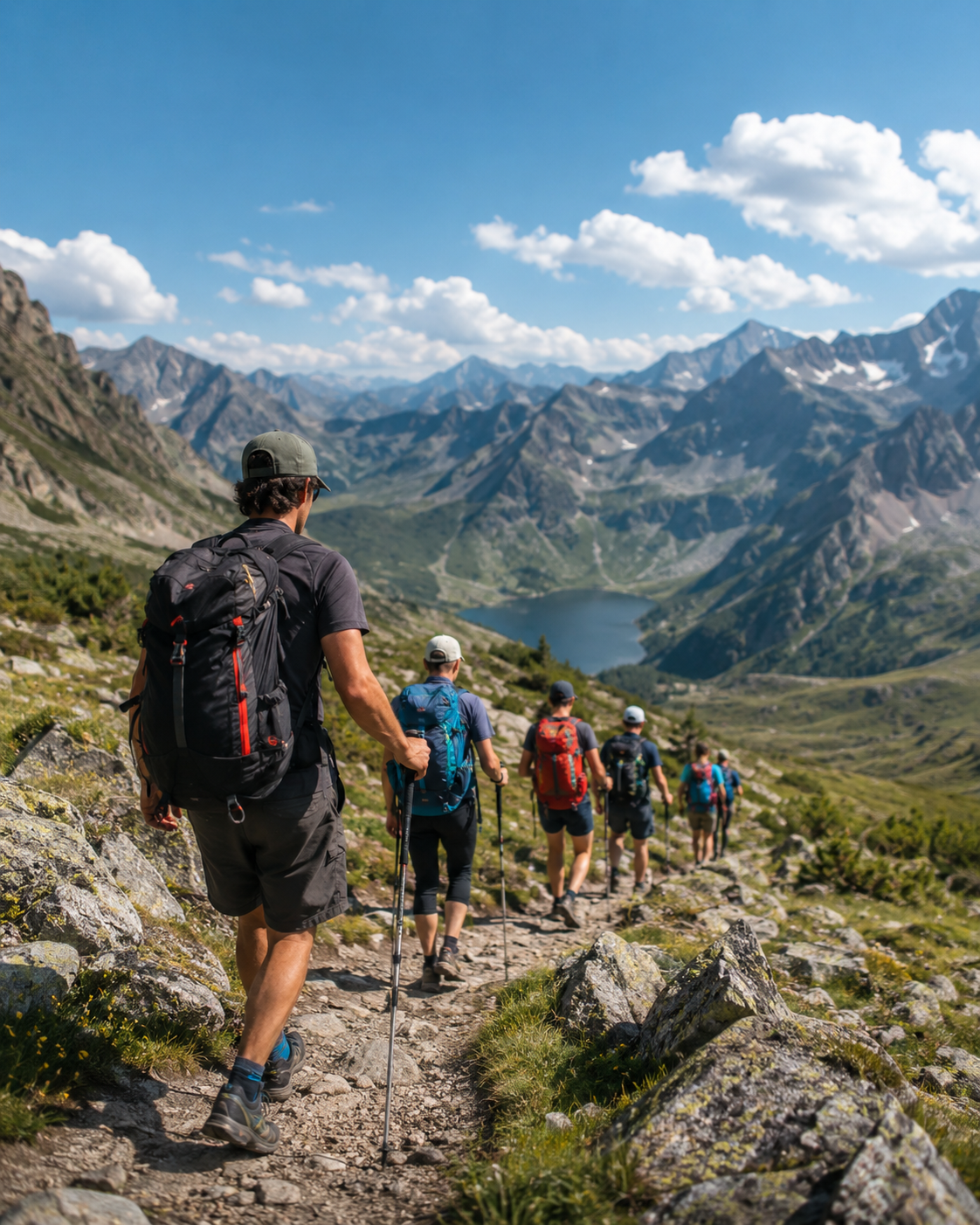 trekking familia pirineos