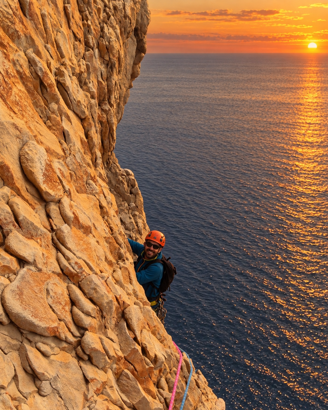 escalada guiada en alicante, en la via magic mistery tour en toix