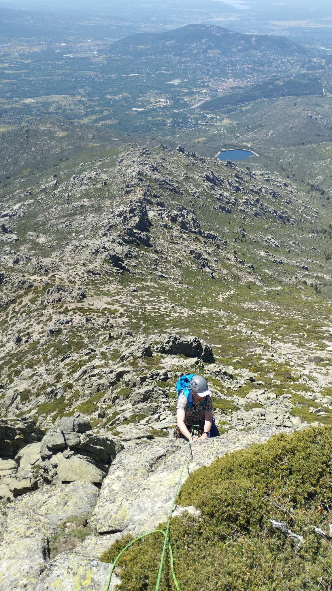 Escalada guiada en La Maliciosa